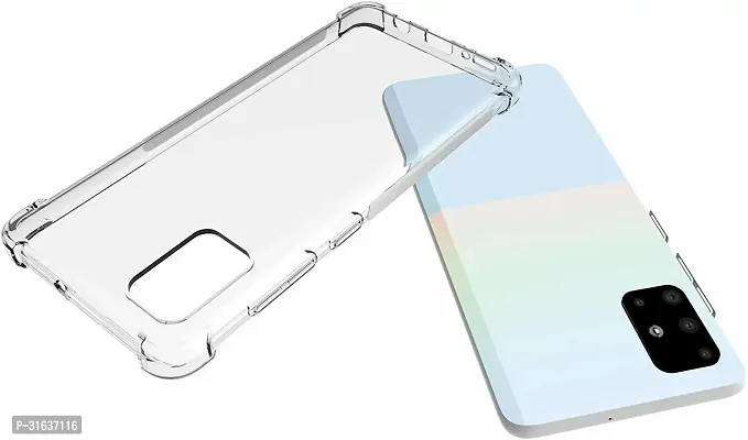 Caseline Back Cover for Samsung Galaxy A51 Transparent Grip Case Silicon Pack of 1