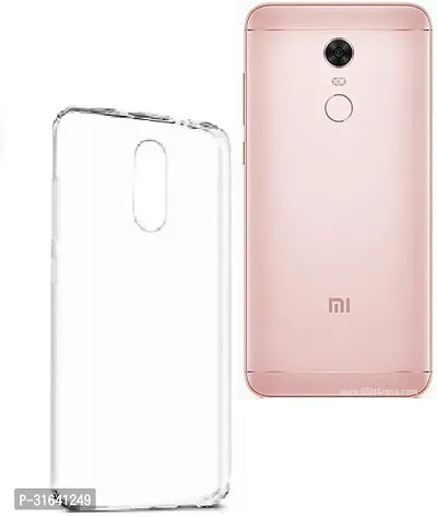 Caseline Back Cover for Mi Redmi Note 5 Transparent Silicon Pack of 1