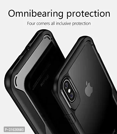 Caseline Back Cover for Apple iPhone X Black Grip Case Pack of 1-thumb2