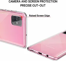 Caseline Back Cover for Samsung Galaxy A51 Transparent Grip Case Pack of 1-thumb1