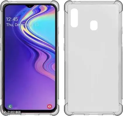 Caseline Back Cover for SAMSUNG GALAXY M30 Transparent Grip Case Silicon Pack of 1