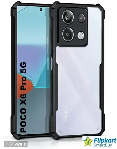 Flipkart SmartBuy Back Cover for POCO X6 Pro 5G Black Grip Case Pack of 1-thumb0