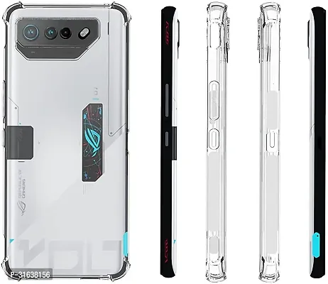 Caseline Back Cover for Asus ROG Phone 7 Transparent Grip Case Silicon Pack of 1