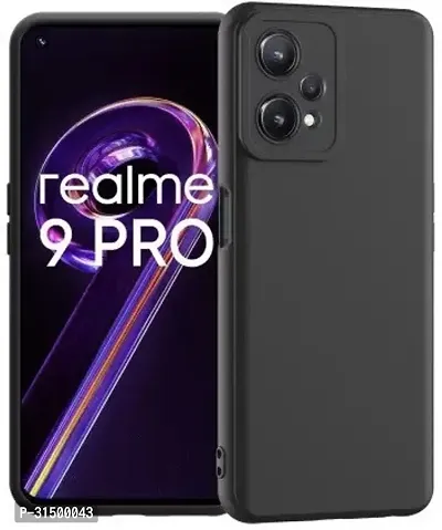 Caseline Back Cover for Realme 9 Pro Realme 9 Pro 5G Black Grip Case Silicon Pack of 1