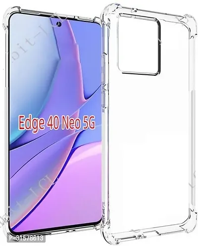 Caseline Back Cover For Motorola Moto Edge 40 Neo 5G Motorola Edge 40 Neo 5G Moto Edge 40 Neo 5Gbmtp Transparent Grip Case Pack Of 1