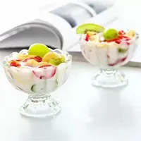 BMV Plastic Dessert Bowl Plastic Ice Cream Cup Bowl with Desert ,Sweet Dish Serving Set  (Pack of 6, Multicolor,Plastic)-thumb1