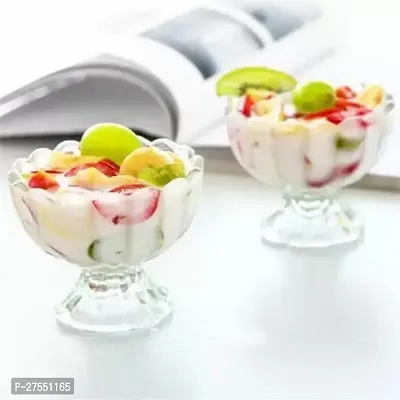 BMV Plastic Dessert Bowl Plastic Ice Cream Cup Bowl with Desert ,Sweet Dish Serving Set  (Pack of 6, Multicolor,Plastic)-thumb2