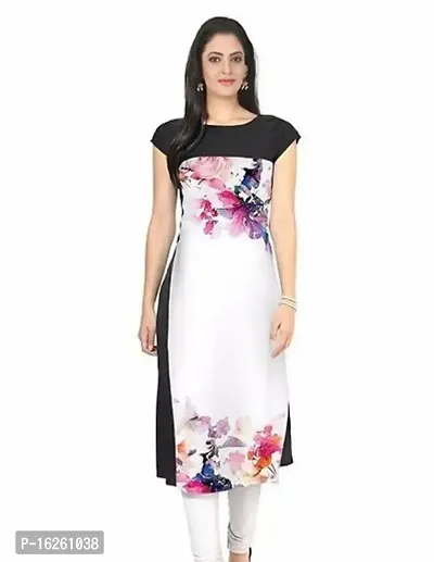 Crepe Printed Straight kurti