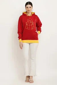 Women's Hoodies || Sweatshirt for Women Men || Unisex Hoodie (Small, red)-thumb4
