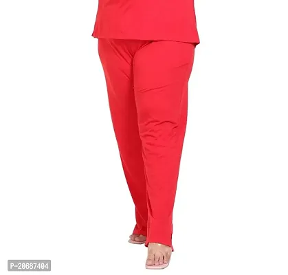 CANIDAE Women'S Cotton Pyjama Pants Plus Size (S to 8XL) (SMALL, RED)