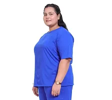 Canidae Women Plus Size Comfortable Cotton Round Neck Half Sleeve Casual T-Shirt, Sleep, Night, Yoga, Daily Gym n Lounge Wear Short Tee/Tops for Ladies, Small to 8XL-thumb3
