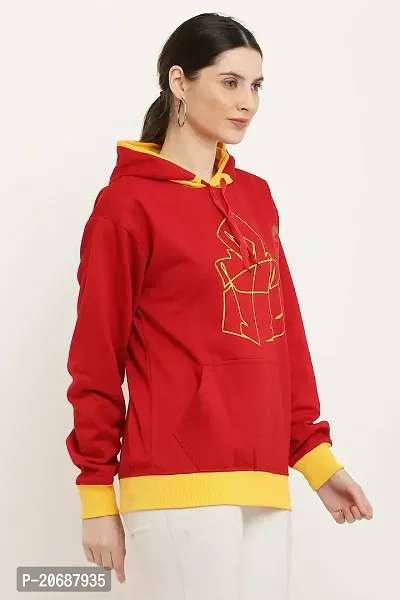 Women's Hoodies || Sweatshirt for Women Men || Unisex Hoodie (Small, red)-thumb2