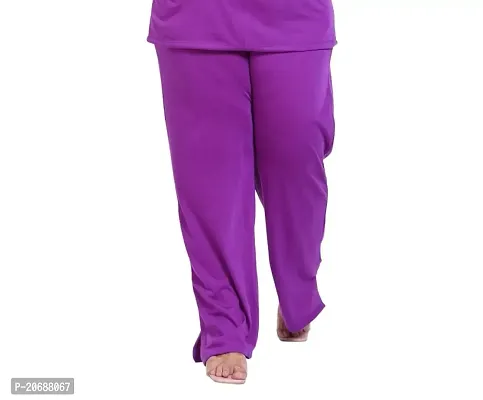 CANIDAE Women'S Cotton Pyjama Pants Plus Size (S to 8XL) (SMALL, PURPLE)