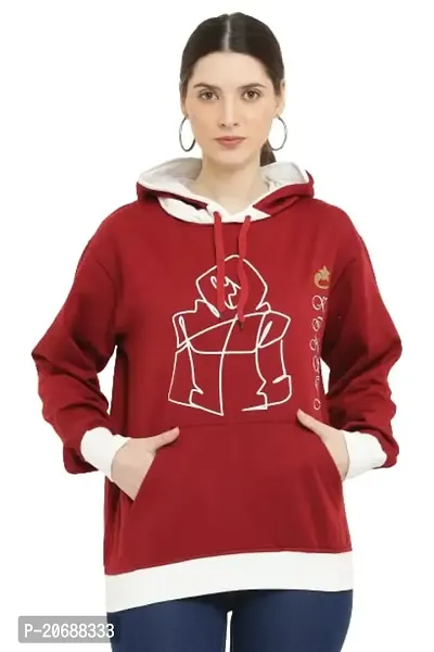 Women's Hoodies || Sweatshirt for Women Men || Unisex Hoodie (XXL, Maroon)