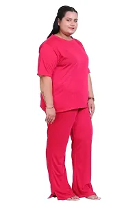 CANIDAE Cotton Plus Size NightSuit Pyjama T-Shirt for Women-thumb1