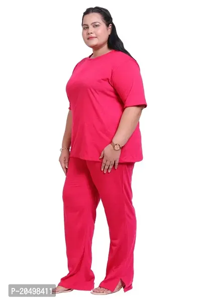 CANIDAE Cotton Plus Size NightSuit Pyjama T-Shirt for Women-thumb3