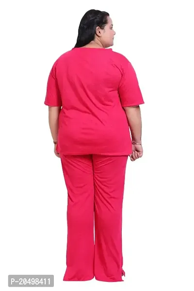 CANIDAE Cotton Plus Size NightSuit Pyjama T-Shirt for Women-thumb5
