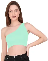 THE BLAZZE Women's Sleeveless Crop Tops Sexy Strappy Tees-thumb4