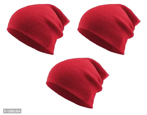 THE BLAZZE 2015 Winter Beanie Cap for Men and Women (1, Pink)