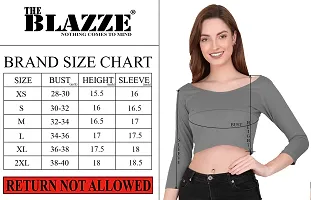 THE BLAZZE 1057 Women's Top (M, Red)-thumb5