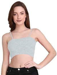 THE BLAZZE 1290 Women's Sleeveless Crop Tops Sexy Strappy Tees-thumb3