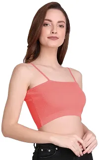 THE BLAZZE 1290 Sexy Women's Tank Tops Bustier Bra Vest Crop Top Bralette Blouse Top for Women (XX-Large, Light Pink)-thumb3