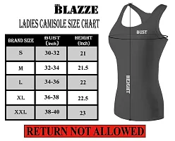 THE BLAZZE Womens Rib Racerback Tank Top (XXL, Grey)-thumb3