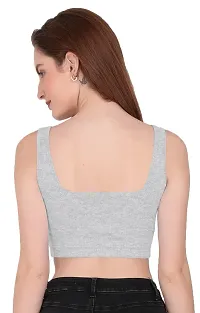 THE BLAZZE 1044 Women's Cotton Summer Basic Sexy Strappy Sleeveless Crop Top for Women(S,Color_08)-thumb2