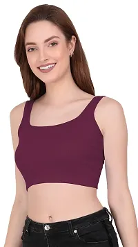 THE BLAZZE 1044 Women's Summer Basic Sexy Strappy Sleeveless Crop Top's-thumb2