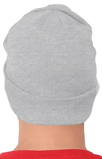 Fabulous Gray Cotton Solid Caps For Men-thumb1