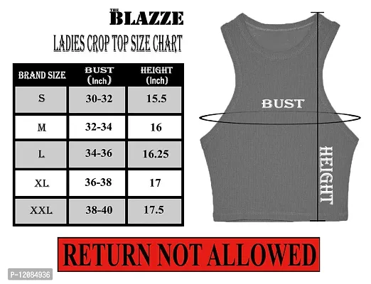 THE BLAZZE 1025 Women's Thermal Camisole Spaghetti Top (Large(34?-36""), Grey)-thumb5