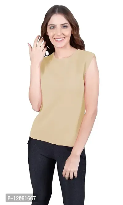 THE BLAZZE 1350 Women's Regular Round Neck Sleeveless T-Shirt for Women(XL,Color_06)