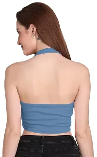 THE BLAZZE 1294 Women's Sexy Cotton Tank Crop Tops Bustier Bra Vest Crop Top Bralette Blouse Top for Womens(M,Color_02)-thumb2