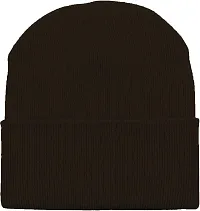 THE BLAZZE 2015 Unisex Winter Cap (Free Size, Brown)-thumb1