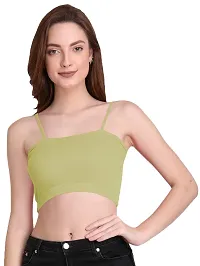 THE BLAZZE 1290 Crop Top for Women (Medium, Reliance Green)-thumb4