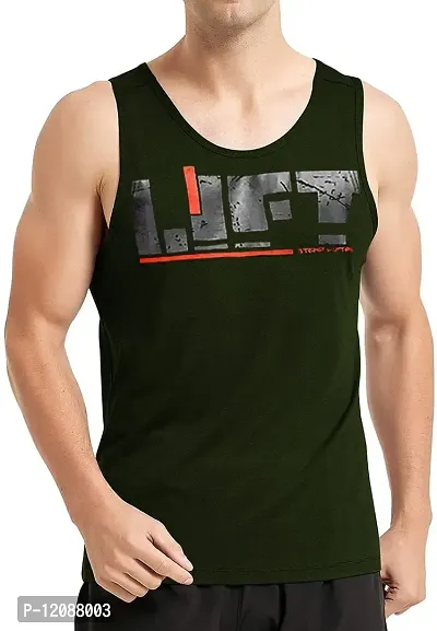 THE BLAZZE 0047 Men's Gym Tank Gym Stringer Gym Vest Sleeveless Tank Top (XL, Color_01)