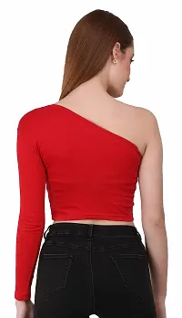 THE BLAZZE One Shoulder Tops for Women-thumb2