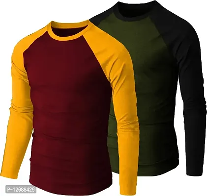 THE BLAZZE 0131 Men's Raglan Full Sleeve T-Shirts for Men