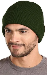 THE BLAZZE 2015 Winter Beanie Cap for Men and Women (1, Green)-thumb1