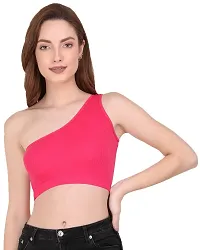 THE BLAZZE Women's Sleeveless Crop Tops Sexy Strappy Tees (M, Color_4)-thumb4