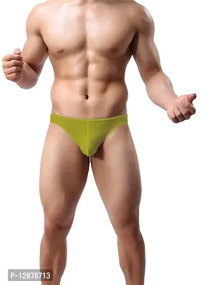 THE BLAZZE Men's Soft Low Rise G-String Underwear Sexy Mid Coverage Back Briefs