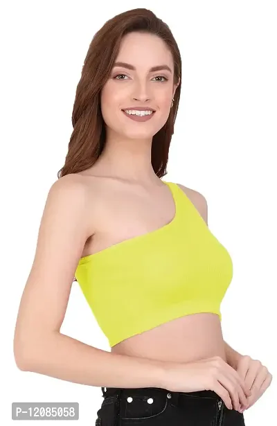 THE BLAZZE Women's Sleeveless Crop Tops Sexy Strappy Tee-thumb1