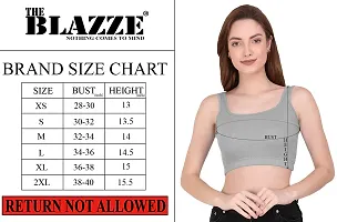 THE BLAZZE 1044 Women's Summer Basic Sexy Strappy Sleeveleess Crop Top-thumb5