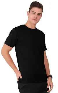 AD2CART A0017 Men's Premium Solid Roud Neck Half Sleeve Cotton T-Shirt (XX-Large, Color_01)-thumb2