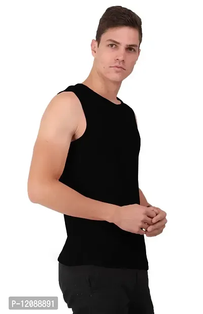 AD2CART A0006 Men's Round Neck Sleeveless T-Shirt Tank Top Gym Bodybuilding Vest Muscle Tee for Men-thumb4