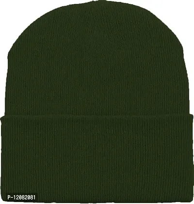 THE BLAZZE 2015 Winter Beanie Cap for Men and Women (1, Green)-thumb3