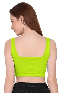 THE BLAZZE 1044 Women's Summer Basic Sexy Strappy Sleeveless Crop Top's (Large, Color_4)-thumb2