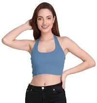 THE BLAZZE 1294 Women's Sexy Cotton Tank Crop Tops Bustier Bra Vest Crop Top Bralette Blouse Top for Womens(M,Color_02)-thumb3