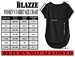 THE BLAZZE 1319 Women's Regular Stylish Up and Down T-Shirts for Women (Small, Combo_03)-thumb3