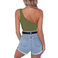 THE BLAZZE Women's Sleeveless Crop Tops Sexy Strappy Tees-thumb2